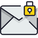 Email, envelope, mail, Letter, Business, Address, Communication, Mailbox Lavender icon