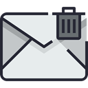 Email, envelope, mail, Communication, Mailbox, Letter, Business, Address Lavender icon