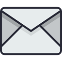 Email, envelope, mail, Letter, Business, Address, Communication, Mailbox Lavender icon