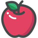 vegetarian, vegan, food, Fruit, organic, Apple IndianRed icon