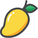 organic, vegetarian, vegan, food, Fruit, Mango SandyBrown icon