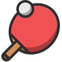 table, tennis, ping pong, table tennis, sport Tomato icon
