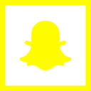 media, square, Snapchat, High Quality, social media, Social, Colored Yellow icon