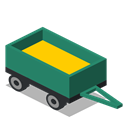 Front, vehicle, Farm, Trailer, rural Icon