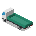 Back, Farm, rural, Lorry, truck, vehicle Black icon