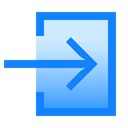 Door, out, signout, Exit, Close, Arrow DodgerBlue icon