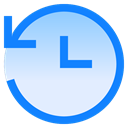 Safe, Data, backup, save, Arrow, refresh, Clock Lavender icon