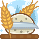 Bread, Knife, Wheat, food, Cutting, Rye, yumminky Peru icon