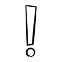 warning, exclamation, surprise, exclamation mark, handdrawn, Exclaim, Punctuation, Warning Sign, hazzard Black icon