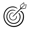 Goals, Achievement, goalsetting, handdrawn, planning, bullseye, strategy, success, Target Black icon