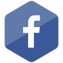 Social, Colored, Hexagon, media, Facebook, social media, High Quality DarkSlateBlue icon