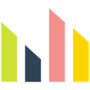 Bar, chart, graph, Analytics Black icon