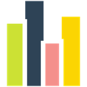 Bar, chart, Diagram, Bar chart DarkSlateGray icon