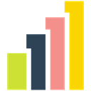 Bar, chart, Diagram, Bar chart Black icon