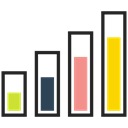 graphics, Stats, Bar Graphic, Assets, graphics bar Black icon