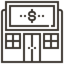 store, Money, commerce, Shop, Loan, asset, pawnshop DarkSlateGray icon