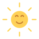 forecast, Sunny, spring, summer, sun, weather Black icon
