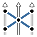 group, Strategic, cross, Move, tactic Black icon