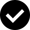 Checkbox, confirm, Approved, yes, success, checkmark, Check Black icon