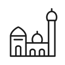Mosque, Free0003 Black icon