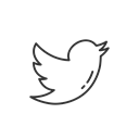 social media, Logo, twitter, name Black icon