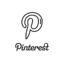 pinterest, Logo, name, social media Black icon