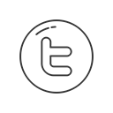 Logo, twitter, name, social media Black icon