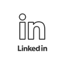 Logo, name, social media, Linked in Black icon