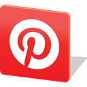 Logo, social media, Social, media, Chat, Communication, pinterest Crimson icon