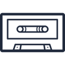 cassette, Data, Compact Black icon