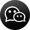 Circle, social media, Social, Wechat, long shadow, High Quality, Black white DarkSlateGray icon