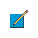 Linkedin, Article, write, new Black icon