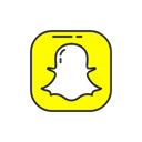 Ghost, social media, Snapchat, snapchat logo Black icon