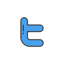 twitter logo, twitter, social media, twitter button Black icon