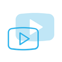 media, Logo, Social, youtube DodgerBlue icon