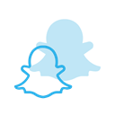 Logo, Social, Snapchat, media Black icon