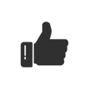 fb, Like, thumbs up, Facebook Black icon