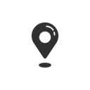 Map, Gps, location, Facebook Black icon