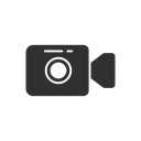 record video, video, Instagram, upload video Black icon