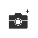 photo, Camera, Add, upload Black icon