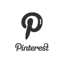 Logo, Label, pinterest, pinterest logo Black icon