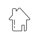 Home, house, Facebook, home page Black icon