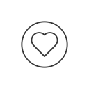 Heart, love, Facebook, Emoji Icon