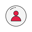 pinterest, user, profile, person Black icon