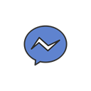 Messenger, Facebook, Message, Chat Black icon