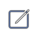 pencil, post, create, Facebook Black icon