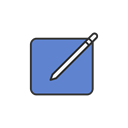 pencil, post, create, Facebook Black icon