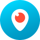 media, Gradient, Circle, social media, Social, Colored, Periscope DarkTurquoise icon