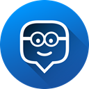 media, Gradient, education, social media, Social, long shadow, edmodo DodgerBlue icon