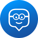 media, Gradient, Circle, education, social media, Social, edmodo DodgerBlue icon